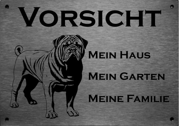 Shar Pei | Edelstahl Warnschild